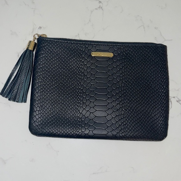 GiGi New York Handbags - Gigi New York - Python Leather Clutch *LIKE NEW*